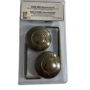 Harmony Window Curtain Rod Accents Scarf Tieback Holder Weathered Brass Finish